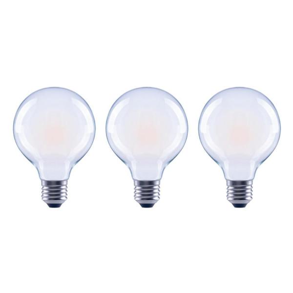 Photo 1 of Dimmable LED Light Bulb Bright White Frosted Glass Filament 3 Pack 60-Watt G25
2 of 3 bulbs ONLY