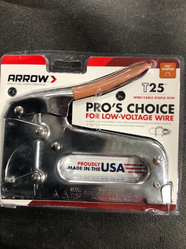 Photo 2 of Arrow T25 Low Voltage Wire Staple Gun, Fits up to 1/4-Inch Wires