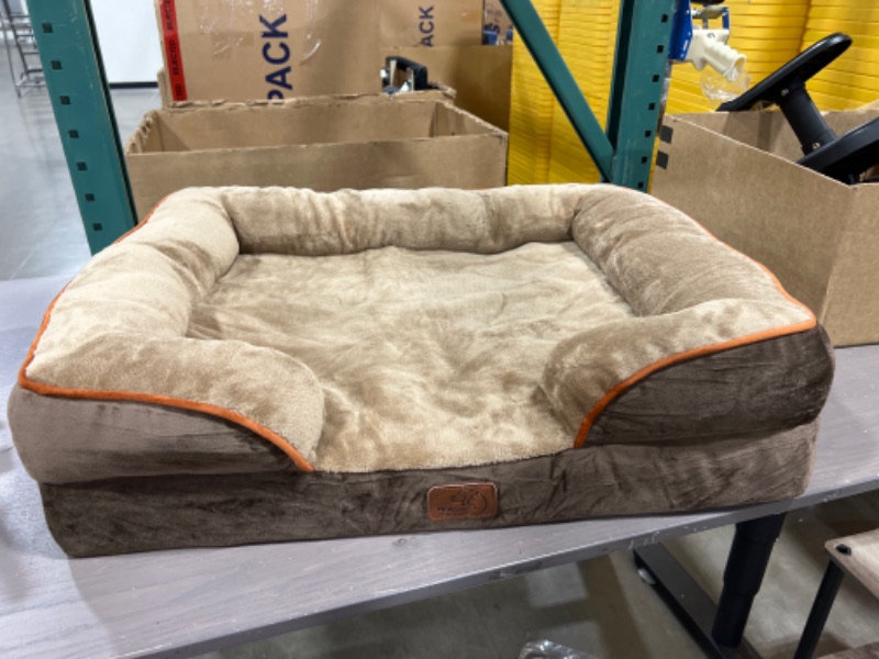 Photo 1 of Bedsure Small Comfy Pet Dog Bed, Brown