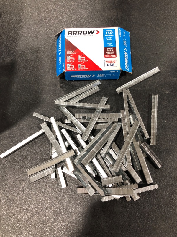 Photo 1 of Arrow Fastener 505IP 5/16" T50 Staples 5000 Count
