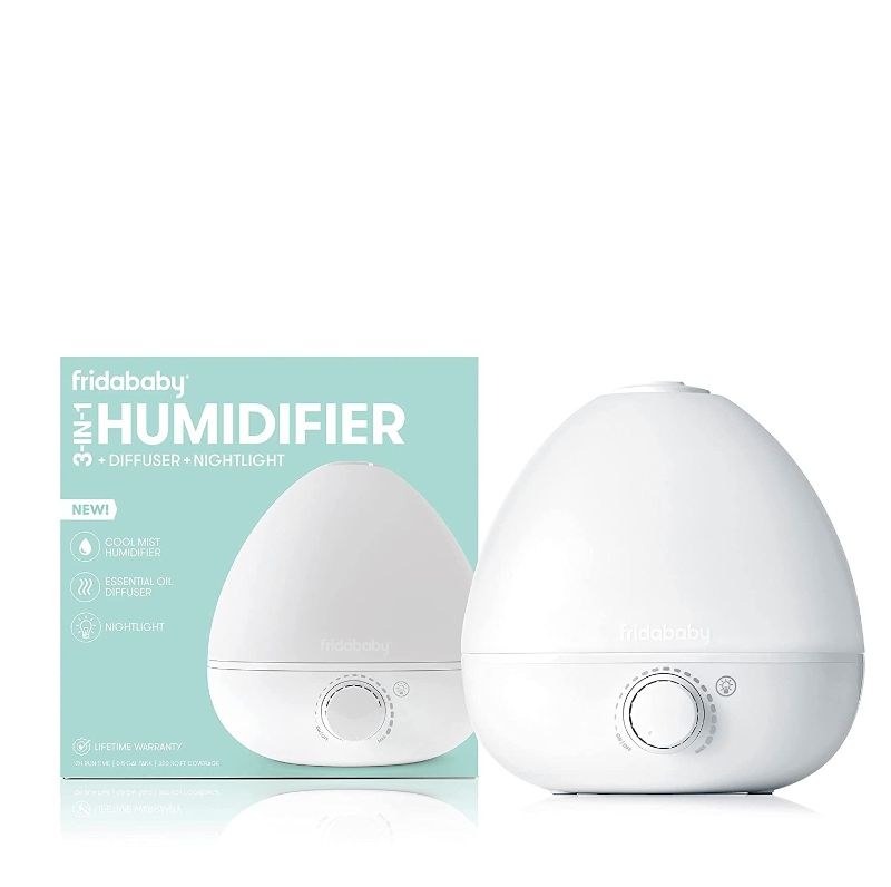 Photo 1 of Frida Baby Fridababy 3-in-1 Humidifier with Diffuser and Nightlight, White
