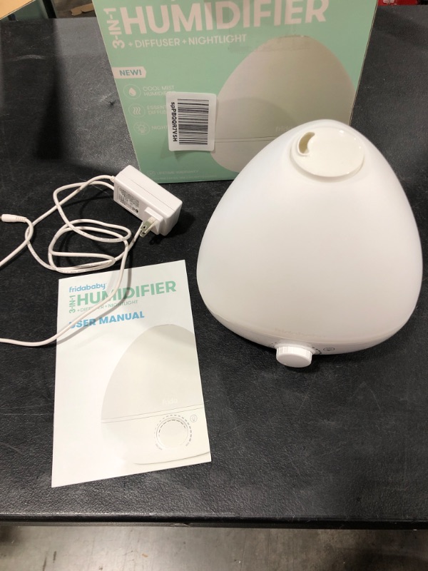 Photo 3 of Frida Baby Fridababy 3-in-1 Humidifier with Diffuser and Nightlight, White
