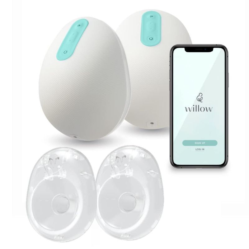Photo 1 of Willow Pump Wearable Breast Pump 27mm | Quiet & Hands-Free, Portable, in-Bra Double Electric Breast Pump with App | The Only Pump That Lets You Pump in Any Position (27mm)
