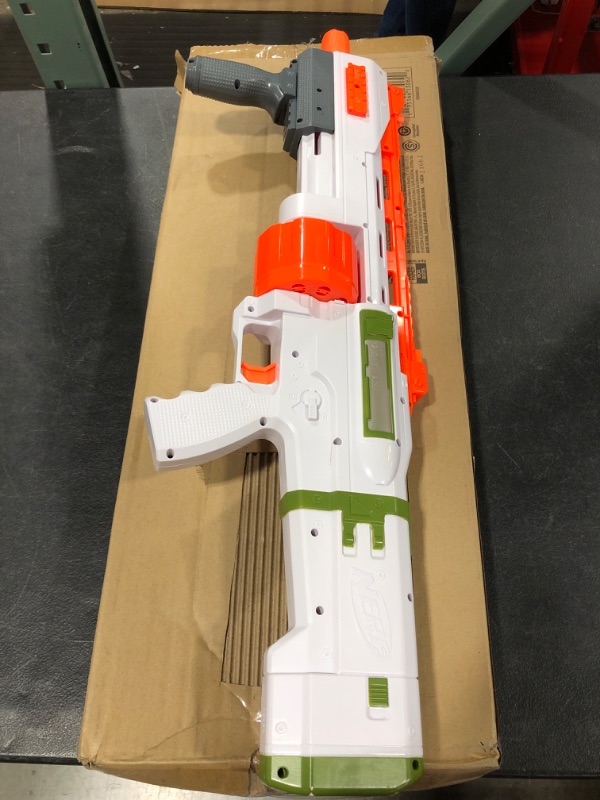 Photo 1 of NERF Halo Bulldog SG Dart Blaster -- Pump-Action, Rotating 10-Dart Drum, Tactical Rails, 10 Official Elite Darts, Skin Unlock Code
