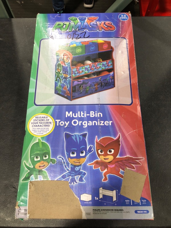 Photo 2 of Delta Children 6-Bin Toy Storage Organizer, PJ Masks
