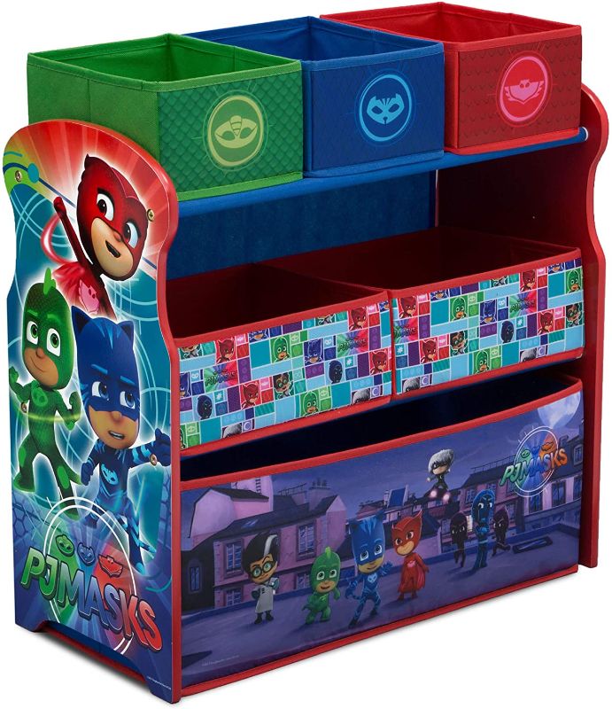 Photo 1 of Delta Children 6-Bin Toy Storage Organizer, PJ Masks
