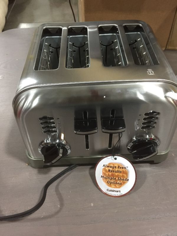 Photo 2 of Cuisinart CPT-1801 Cpt-180 Classic Toaster, 1800 W, Stainless Steel
