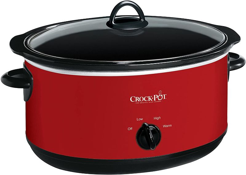 Photo 1 of Crock-pot Express Crock Slow Cooker, 8 quart, Red
