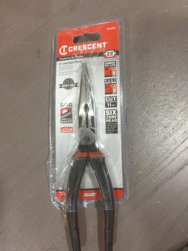 Photo 1 of 8" Z2 Dual Material Long Nose Pliers
