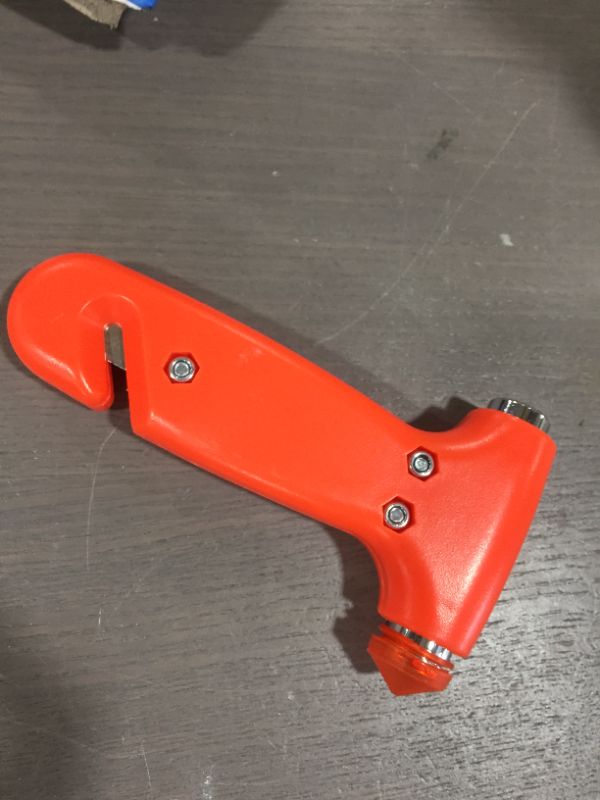 Photo 1 of BodyGard Auto Emergency Hammer Escape Tool with Glass Breaker, 3-in-1, Orange in Color
