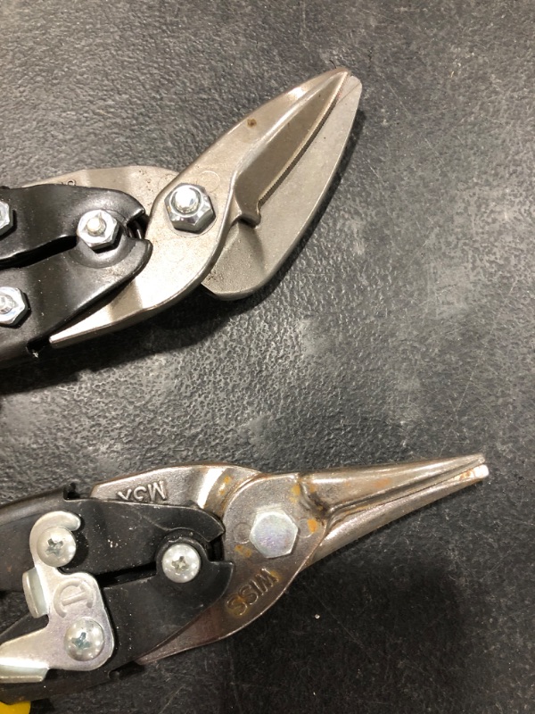 Photo 3 of Crescent WISS Aviation Snips, Lot of 2. USED CONDITION.