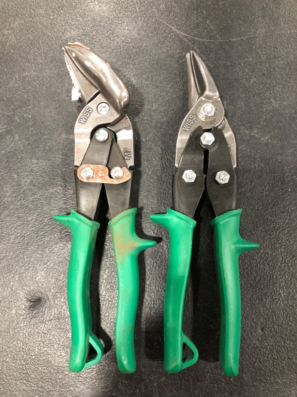 Photo 2 of Crescent WISS Aviation Tin Snips, Lot of 2,  USED CONDITION.