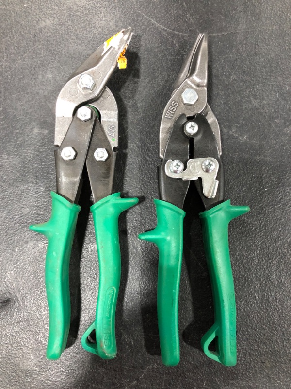 Photo 1 of Crescent WISS Aviation Tin Snips, Lot of 2,  USED CONDITION.