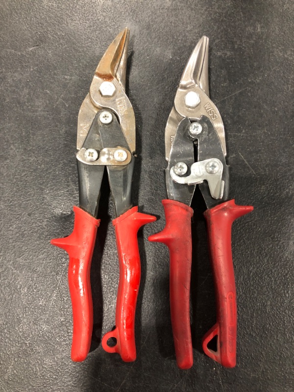 Photo 2 of Crescent WISS Aviation Tin Snips, Lot of 2,  USED CONDITION.