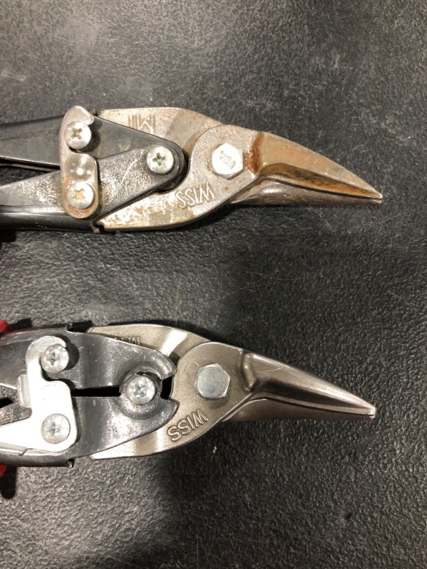 Photo 3 of Crescent WISS Aviation Tin Snips, Lot of 2,  USED CONDITION.