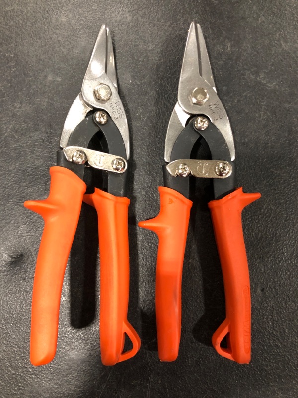 Photo 1 of Crescent WISS Aviation Tin Snips, Lot of 2,  USED CONDITION.