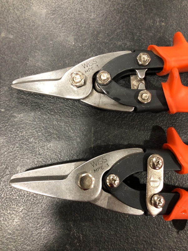 Photo 3 of Crescent WISS Aviation Tin Snips, Lot of 2,  USED CONDITION.