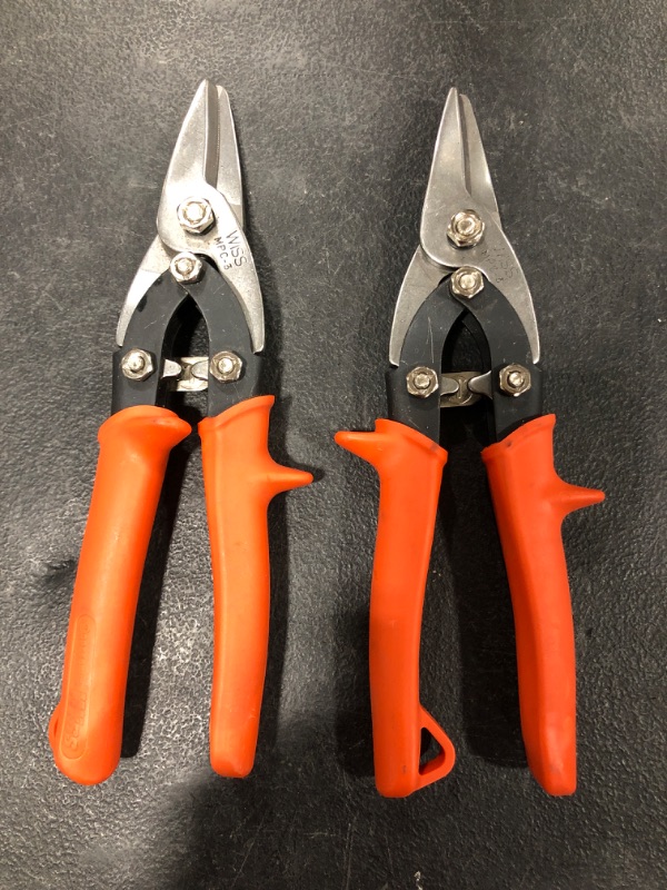 Photo 2 of Crescent WISS Aviation Tin Snips, Lot of 2,  USED CONDITION.