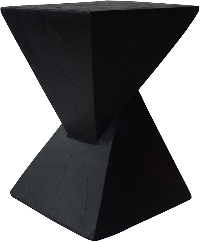 Photo 1 of Christopher Knight Home 305826 Jerod Light-Weight Concrete Accent Table, Black
