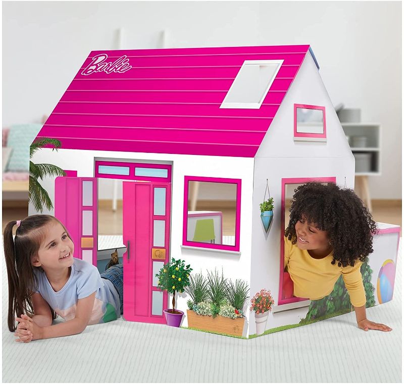 Photo 1 of WowWee Pop2Play Barbie Playhouse – Lifesize Pretend Play Dreamhouse for Kids – Folds Flat for Easy Storage
