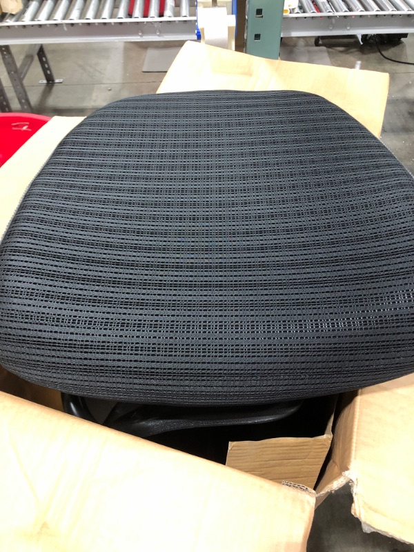 Photo 1 of Flash Furniture Designer Black Mesh Sled Base Side Reception Chair with Adjustable Arms
