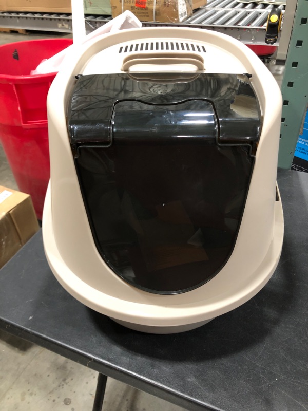 Photo 1 of Amazon Basics Hooded Cat Litter Box.