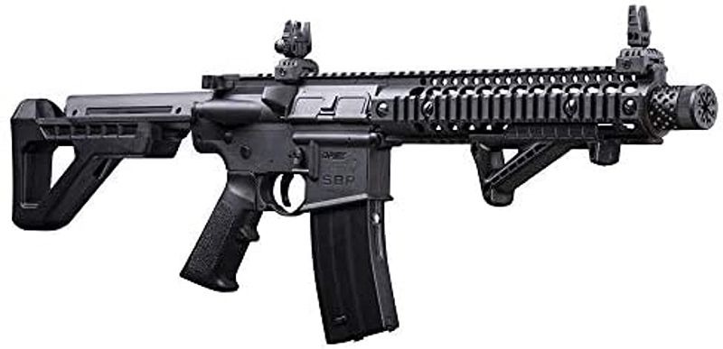 Photo 1 of DPMS Full Auto SBR CO2-Powered BB Air Gun with Dual Action Capability DSBR, Black
