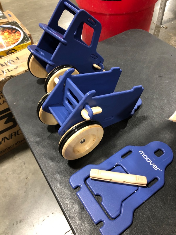 Photo 4 of Moover® Wooden Dump Truck in Blue, Toy
