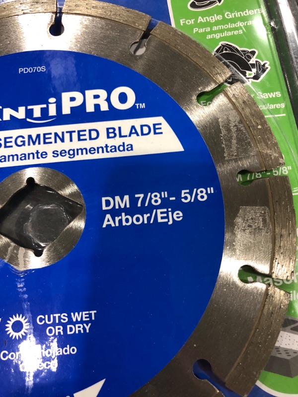 Photo 3 of Avanti Pro 7 in. Segmented Diamond Blade
LOT OF 2. USED CONDITION.