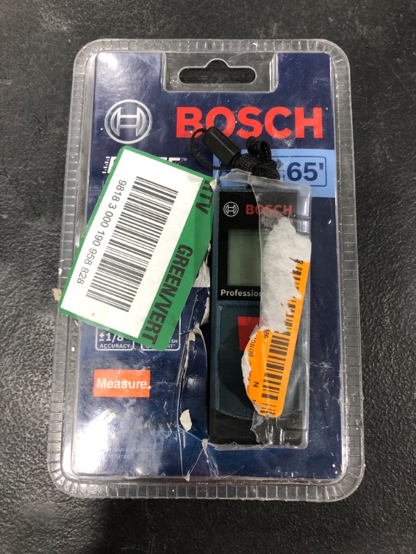 Photo 2 of BOSCH GLM20 Blaze 65ft Laser Distance Measure With Real Time Measuring
