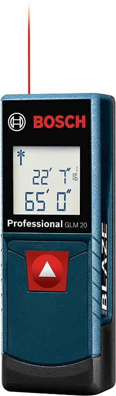 Photo 1 of BOSCH GLM20 Blaze 65ft Laser Distance Measure With Real Time Measuring
