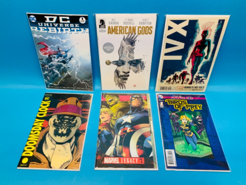 Photo 1 of 776100….6 comics all number ones in plastic sleeves 