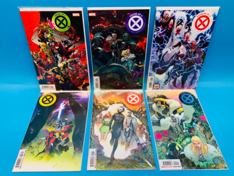 Photo 1 of 776116…6 house of x comics in plastic sleeves 