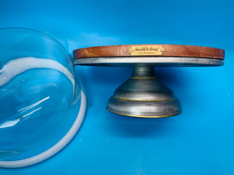 Photo 6 of 776142…wood, glass, and metal cake stand 