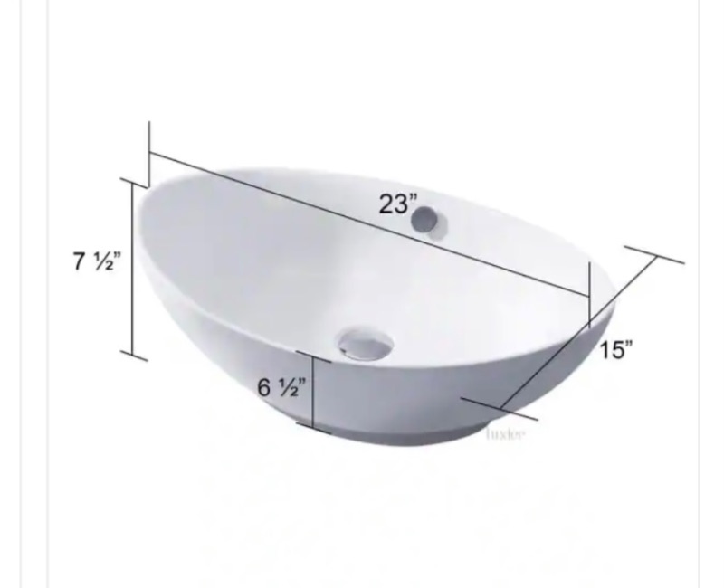 Photo 2 of 776160… luxier oval counter bathroom  sink