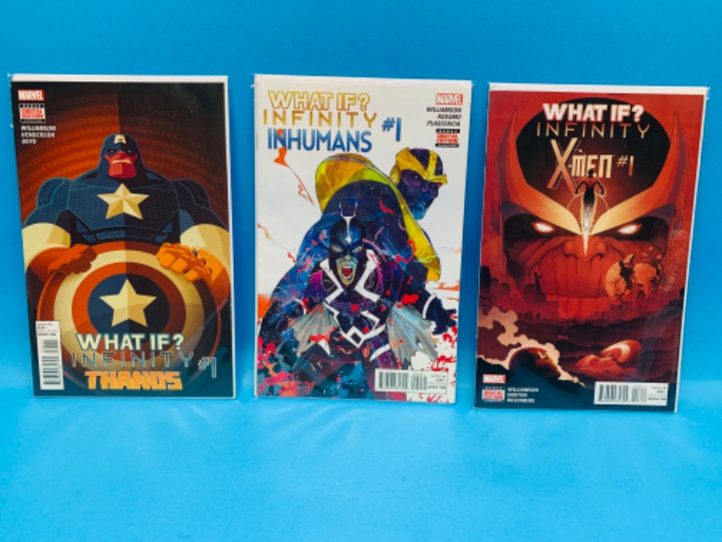 Photo 1 of 776165…3 what if comics in plastic sleeves 