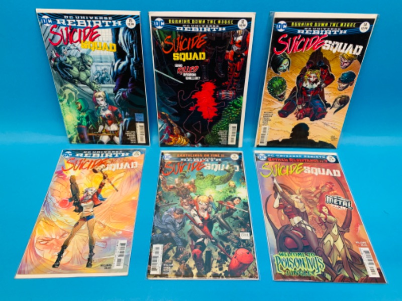 Photo 1 of 776169…6 suicide squad comics in plastic sleeves 