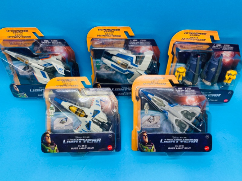 Photo 1 of 776173…  5 Disney lightyear hyperspeed series plane toys 