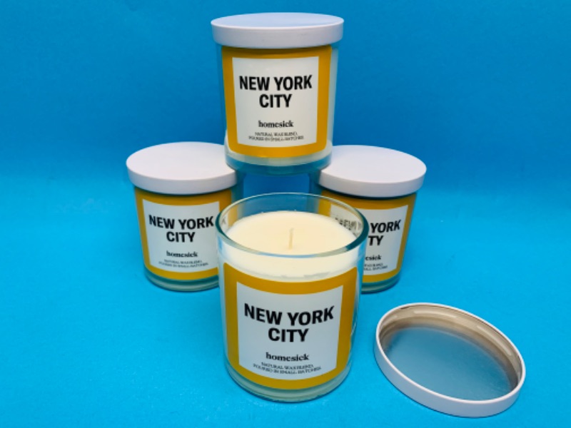 Photo 1 of 776291…  4 New York  City natural wax blend candles 