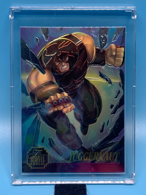 Photo 1 of 776303…marvel annual Juggernaut chromium card 11 in hard plastic case 