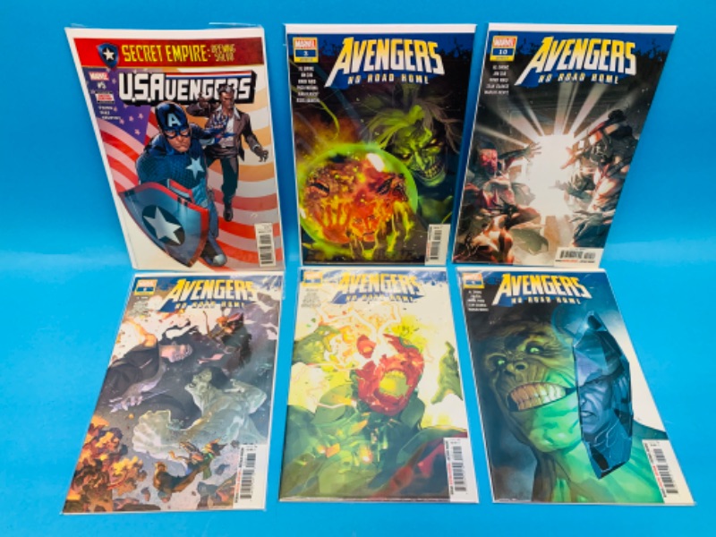 Photo 1 of 776323…6 avengers comics in plastic sleeves 