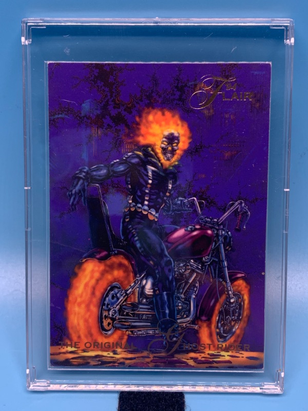 Photo 1 of 776344…flair ghost rider card 30 in hard plastic case 