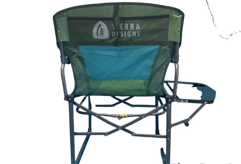 Photo 1 of 776384… Sierra designs compact folding director chair with side table and handle folds for easy transport and storage 