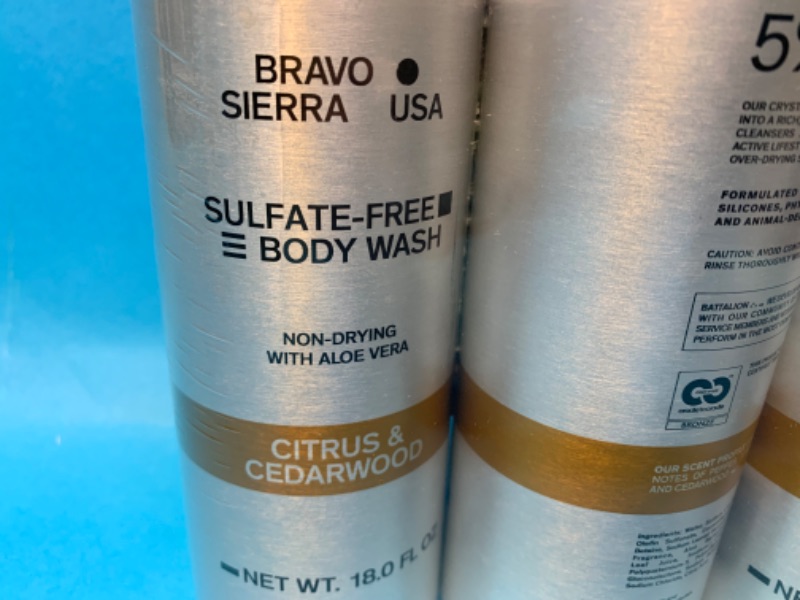 Photo 2 of 776443… 3 sulfate free body wash 18 fl.oz.  Bottles Citrus and cedarwood 