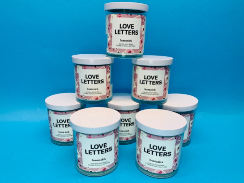 Photo 4 of 776710…8 natural wax blend candles  - love letters 