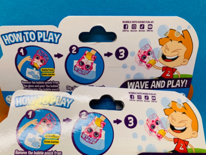 Photo 3 of 776737… 12 glove-a-bubbles dip, wave, and play bubble mix pouches 