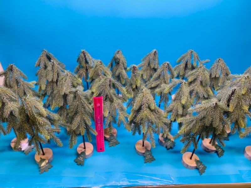 Photo 3 of 776820……24 green wedding/ holiday party centerpieces small 14” trees