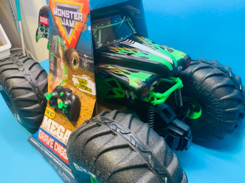 Photo 6 of 777030…monster jam mega size 1.6 scale Grave Digger  all terrain remote control  monster truck with lights 