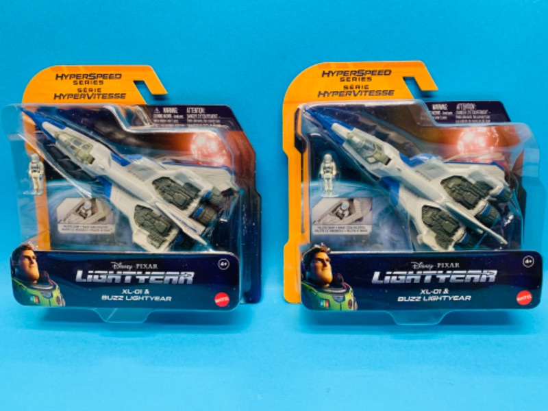 Photo 1 of 777038… 2 Disney buzz lightyear hyperspeed series plane toys- both the same 