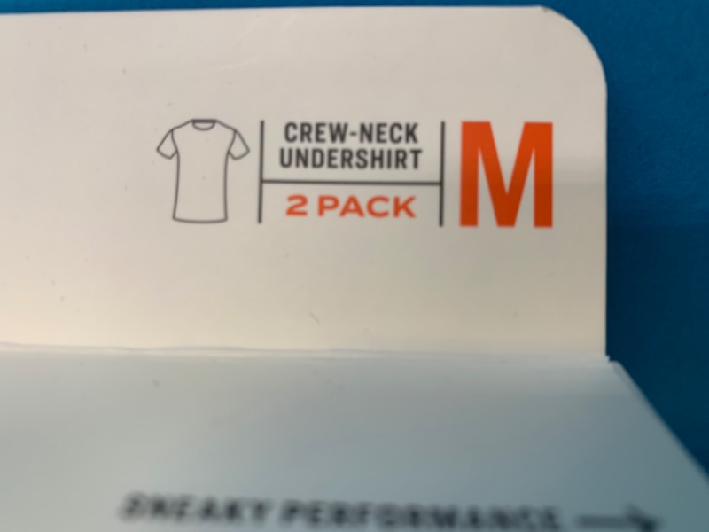 Photo 2 of 777061…2 pack of super soft crew neck black undershirts size medium 